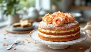 Schmandtorte „Rosenresli": So legst du Pfirsichrosen, die wirklich gelingen