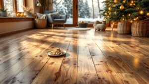 Holzboden pflegen im Winter: Eine Küchenzutat bringt Parkett zum Strahlen