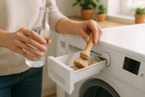Waschmittelschublade reinigen: In einer Minute sauber – ganz ohne Chemie